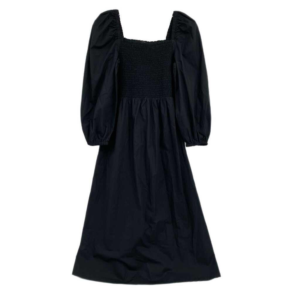 J. Crew Black Smocked Top Midi Dress | Size S